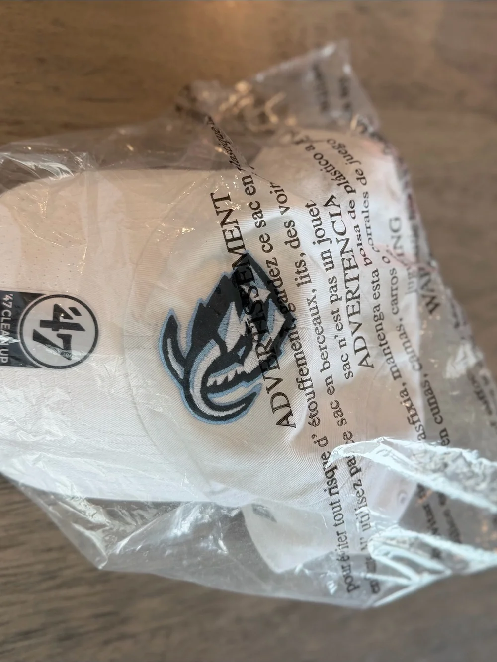 ’47 White Utah Mammoth Logo Hat
